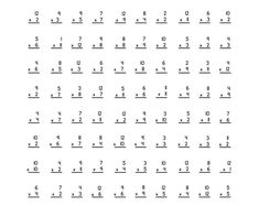 the worksheet for addition and subtractional numbers is shown in black