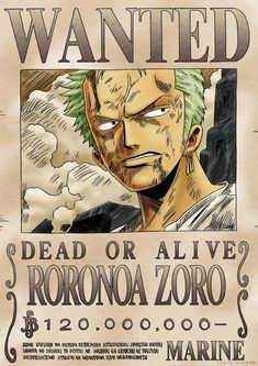 an old wanted poster with the character naruto on it's back side