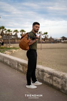 man holding a duffle bag on the beach Foldable Bag, Bags For Men, Gym Rat, Summer 2023, Summer Aesthetic, Out Of Style