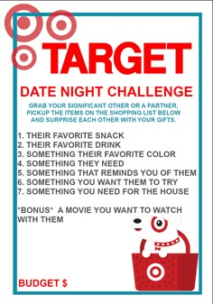 Date Ideas For Christmas Time, Couples Gift Challenge List, Date Night Store Challenge, Date Night Challenge List, Romantic Surprise For Husband, Valentines Activities For Couples, Free Date Ideas At Home, Married Date Night Ideas, Store Date Night Challenge