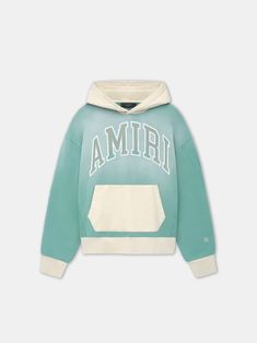 AMIRI VINTAGE OVERSIZED HOODIE - Sea Blue Collage Hoodies, Back2school Hairstyles, Versace Pants, Givenchy Jacket, 2024 Menswear, Versace Jacket, Louboutin Bags, Off White Jacket, Burberry T Shirt