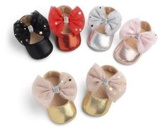 Megan Baby Girls' Flat Shoes | Ultrasellershoes.com – Ultra Seller Shoes Rose Gold Princess, Leather Baby Moccasins, Baby Girl Princess Dresses, Toddler Slippers, Baby Moccasins, Baby Sandals, Princess Shoes