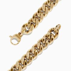 14K Yellow Gold Hollow Curb Chain Bracelet 7.5" Curb Chain Bracelet, Curb Chain, Gold Yellow, Chain Bracelet, 14k Gold, Yellow Gold, Bracelet, Chain, Yellow