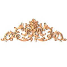 an ornate design is shown on a white background, it looks like the top part of a