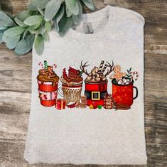 Cute Design ! Custom Made And Will Ship Within A Few Days! On Gildan Unisex Short Sleeve Check Out My Page For More Designs Unisex Shorts, Christmas Shirts, Cute Designs, Womens Tops, Tops & Tees, Christmas, Women Shopping, Color