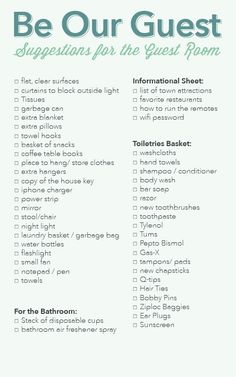 the be our guest checklist is displayed on an iphone screen, with text below it