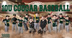 a group of young baseball players standing next to each other