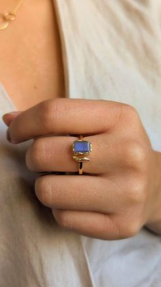 "Vandana" ♀️ Rectangular labradorite 18k gold plated sterling silver ring ♀️ Stone: Labradorite ♀️ Keywords: Magic, transformation, and awakening ♀️ Face height: 9 mm ♀️ Nickel free ♀️ Free shipping ♀️ *Natural stone varies in color, shape, or size Vandana Shiva is an anti-globalization, anti-corporate, deep ecology and radical eco-feminism activist whose campaigns focus primarily on food and agriculture socio-economic issues. Eco Feminism, Magic Transformation, Vandana Shiva, Deep Ecology, Economic Issues, Socio Economic, Labradorite Ring, Ring Stone, Gold Plated Sterling Silver