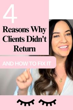 As a professional in the beauty industry, attracting and retaining clients for your eyelash extension services is essential for the success of your salon. However, you may have experienced situations where new lash clients didn't come back for future appointments. In this blog post, we will discuss four common reasons why this might happen and provide effective solutions to address these issues. By implementing these strategies, you can optimize your salon's offerings and create a positive experience that will keep clients coming back for more professional eyelash extensions.


#lashes #lashextensions #eyelashextensions #eslashes Extensions Lashes, Appointment Reminder, Client Experience