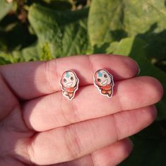 Avatar The Last Airbender Aang Earrings Will Include Backings Would Make A Great Stocking Stuffer Or Holiday Gift Avatar Earrings, Avatar The Last Airbender Aang, Coach Earrings, Minnie Mouse Earrings, Witch Earrings, Vintage Stud Earrings, Spider Earrings, Tory Burch Earrings, Bottle Earrings