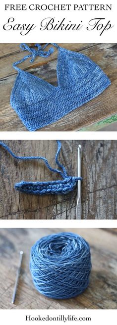 the crochet pattern is being used to make a hat for someone's knitting project