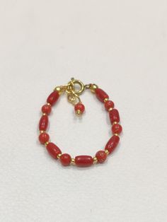 Coral Baby bracelet- Natural Italy Red Coral Lucky Charm Handmade 14k Gold Filled Silver Bracelet for Baby Protection-Baby Shower Gift About Item  .; Adjustable :- 2.5 Inch To 3 Inch Adjustable Stone : Natural Red Coral Weight : 11 Cart Approx. Payment policy We accept the payment via PayPal only. Shipping policy We Ship the item as per our shipping policy once we receive the payment. We understand that getting your items quickly is important to you, so we make every effort to process your orders quickly. Return policy We accept the return within 30 days and item should be return in original condition without any damage and broken. We are continuously adding new products in our shop. So keep coming back to see more great deals on jewelry in our mart For Wholesale orders or custom made orde Baby Bracelet, Baby Protection, Coral Stone, Nature Bracelets, Gold Jewelry Fashion, Red Coral, Lucky Charm, Natural Red, Stone Bracelet