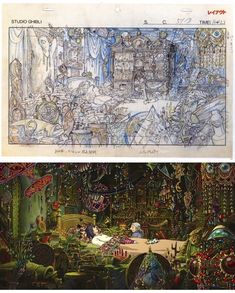 the concept art for disney's beauty and the beast