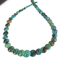 "✦Gemstone: Genuine Natural Turquoise ✦Color: Turquoise Blue / Green ✦Shape: Round / Disc ✦Size: 7x7mm - 15x15mm ✦Length: 16\" inches strand ♕Beautiful & High Quality Beads♕ You will get similar Stone because of the natural stones. Please Note: The color may appear slightly different on your monitor due to variations in color calibration settings. Kindly allow for a measurement error of 0.2-0.5mm, which may arise from different measurement methods. If you have any inquiries about wholesale orders or any other questions, please do not hesitate to reach out to us. *We appreciate your understanding and thank you for choosing our products!" Color Turquoise, Genuine Turquoise, Color Calibration, Green Turquoise, Natural Turquoise, Turquoise Color, Turquoise Gemstone, Turquoise Jewelry, Turquoise Blue