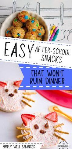 easy after school snacks that won't ruin dinner are great for kids to make