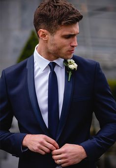 Dark Navy Blue Suit, Navy Blue Suit Men, Groom Blue Suit, Navy Blue Wedding Theme, Suits Groom, Navy Blue Tuxedos