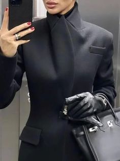 Womens Business Attire, Tops Online Shopping, Black Outfits, Classy Casual Outfits, Next Clothes, Business Attire, Lapel Collar, Black Outfit, Blazers For Women