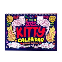 the 205 kittyy calendar is on display