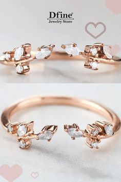 Art deco ring, rose gold wedding band, marquise cut band, open ring enhancer, engagement ring enhancer, diamond wedding band, wedding jewelry, rose promise band Luxury Silver Open Ring For Wedding And Engagement, Birthstone Ring Enhancers, Art Deco Ring With Wrap, Luxury Silver Open Band Wedding Ring, Marquise Wedding Ring Wraps, Luxury Silver Open Band For Wedding And Engagement, Affordable Open Band Jewelry For Anniversary, Ring Enhancer Dainty, Jewelry Enhancer For Necklace