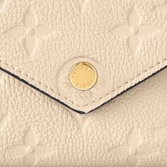 LOUIS VUITTON® - Victorine Wallet - Cream Luxury Compact Beige Wallet, Luxury Beige Wallets With Card Slots, Louis Vuitton Designer, Designer Glasses, Luxury Wallet, Louis Vuitton Official, Monogrammed Leather, Designer Style, Functional Design