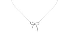 Silver Bow Necklace, Classy Necklace, Sophisticated Jewelry, Bow Necklace, Bow Jewelry, Stylish Necklace, Silver Bow, Sterling Silver Chain Necklace, Trendy Necklaces