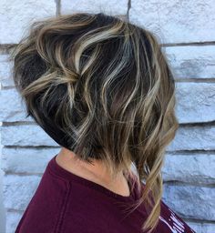 31 Inverted Bob with Layers Women Are Getting Right Now Bobs For Thick Wavy Hair, Layered Inverted Bob, Inverted Bob With Layers, Wavy Inverted Bob, Curly Inverted Bob, Bob With Layers, Inverted Bob Haircut, Short Stacked Bobs, Inverted Bob Haircuts