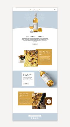 the website design is designed to look like it has been created for wine and food