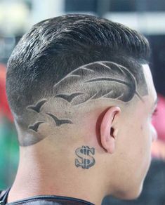 Burst Fade Buzz Cut, Fire Haircut, Barber Tips, Haircut Designs For Men, Cool Hair Designs