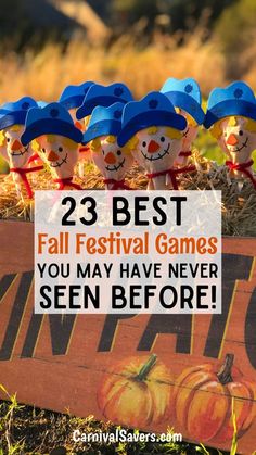 the best fall festival games you may have never seen before are these scarecrows