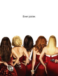 a group of women in red dresses standing next to each other with the caption evenjuicer