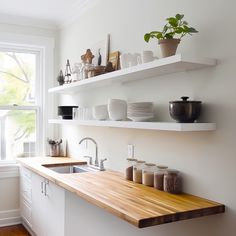 the kitchen is clean and ready for us to use