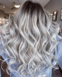 Root Fade, Smokey Hair, Black And Silver Hair