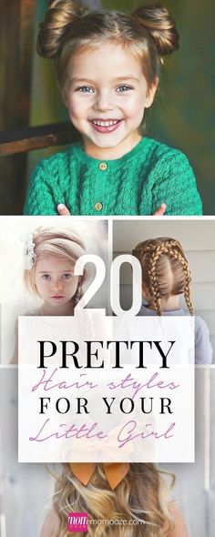 20 Pretty Hairstyles for your Little Girl Turn your little lady into a princess using one of these 20 pretty hairstyles made for little girls. Pick a favorite and try it today! Kadeřnické Trendy, Awesome Hairstyles, Quick Hair, Two Girls, Toddler Hair, Hair Dos, Pretty Hairstyles