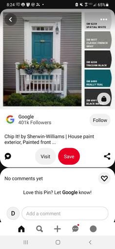 an image of a house that is on the app