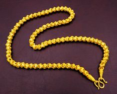 This Shop has a Special Free Gift (Chain) for Every Order. 😊🙏 Item including :1 x Necklace For: Women Type: GOLD PLATED over Brass, Nickel free Purity: 96.5% Surface: Sand Matted & Shiny Length: ~ 24 inches Weight: ~ 79 grams Width: ~8mm Color: Yellow Gold ( slightly +/- from photo ) Handmade from Thailand. Thai gold plating technic really solid and stunning look. Rewarding your life from hard working, match up your dress, bridesmaid wedding engagement or a gift to someone special for you. 8 Grams Gold Chain, Chain Designs Gold Women, Mangalsutra Ideas, Mens Chain Designs, Gold Chain Designs For Women, Gold Chain For Women, Thailand Jewelry, Mens Gold Chain Necklace, Pretty Gold Necklaces