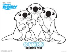 Dory Coloring Pages, Mandala Disney, Dory Drawing, Otter Clipart, Finding Nemo Coloring Pages, Nemo Coloring Pages, Baby Dory