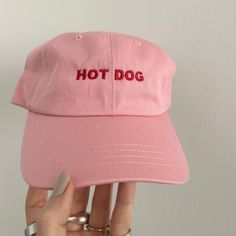 hot diggity dog, as they say embroidered cotton baseball cap Cute Cotton Baseball Cap With Letter Print, Fun Cotton Letter Print Baseball Cap, Fun Embroidered Logo Baseball Cap, Fun Baseball Cap With Embroidered Logo, Pink Cotton Trucker Hat With Flat Bill, Fun Cotton Baseball Cap With Letter Print, Novelty Cotton Baseball Cap, Novelty Cotton Baseball Cap One Size, Fun Cotton Dad Hat