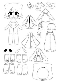 the paper doll is ready to be made