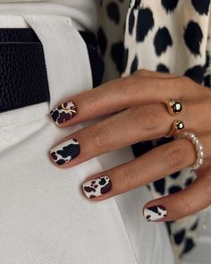 Cow Nails, Cheetah Nails, Her Nails, Leopard Nails, Animal Print Nails, Nails Only, Ideas Nails