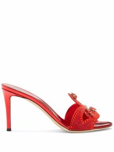 red leather blend crystal embellishment open toe single toe strap high heel Burlesque Feathers, Cloth Hacks, Low Sandals, Goth Wardrobe, Dream Shoe, Fab Shoes, Pink High Heels, Giuseppe Zanotti Shoes, Shoe Design