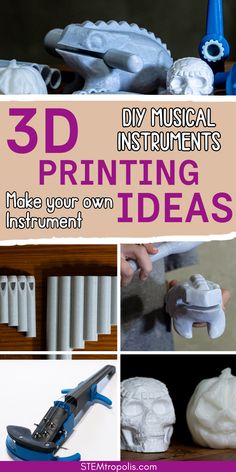 It's satisfying to play an instrument that you built yourself.  Check out these DIY Musical Instruments that you can 3D print at home or school.  Find all kinds of 3D printing ideas for musical instruments, along with free 3D models.  
| 3d printing | 3d printing ideas useful |  3d printing ideas to sell | 3d printing ideas creative | Three D Printer Ideas, What To Make With A 3d Printer, Quick 3d Prints, Best 3d Printer Ideas, 3d Printer Projects To Sell, Mini 3d Printer Ideas, 3 D Printing Projects, Unique 3d Printing Ideas, 3d Printing Ideas Useful Free