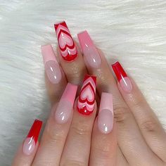 heart nail designs heart nail art heart nail design heart nails design heart nails art nail nail design february nail nail ideas pink nail nail acrylic acrylic nail nail inspiration minimalist nail nail inspo trendy nail almond nail nail 2023 trends heart red nail short nail design heart nail heart nails gel nail black nail Coffin Press On Nails, Girls Nails, Pretty Acrylic Nails, Nail Arts, Best Acrylic Nails