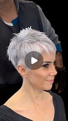 Short Spiky Pixie Haircut, Short Hair With Fringe, Grey Short Hair, Main Haircut, Pixie Shag, Hair With Fringe, Cute Pixie Haircuts, Haircuts For Round Faces