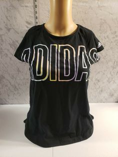 Woman's Adidas Black Activewear Shirt. Black Activewear, Adidas Black, Black Adidas, Active Wear, Adidas, T Shirts For Women, Women's Top, T Shirt, Quick Saves