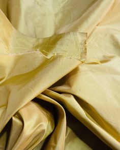 NEW Lady Lisa 100% Silk Taffeta Fabric Solid Icy Yellow Gold - Fancy Styles Fabric Pierre Frey Lee Jofa Brunschwig & Fils Wide Photo, Rainbow Ribbon, Taffeta Fabric, Tartan Fabric, Pistachio Green, Check Fabric, Silk Taffeta, Purple Plaid, Gold Fabric