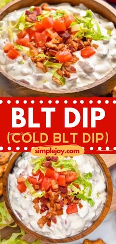 If you're looking for a crowd-pleasing appetizer, try this best blt recipe! This dip recipe with sour cream comes together with just four ingredients! It is the perfect game-day food! Save this pin for later! Summer Dip Recipes, Blt Dip Recipe, Party Dips Easy, Chilling Vibes, Summer Dip, Cold Dip Recipes, Blt Dip, Mini Pizzas, Cooking Bacon