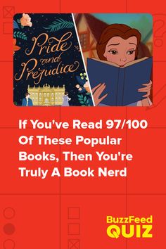 the book cover for if you've read 91 / 100 of these popular books, then you're truly a book nerd