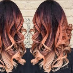 Apricot Blonde, Apricot Hair, Blonde Transformation, Pretty Hair Color, Hair Color Highlights