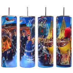 three lighters with pictures of people on them