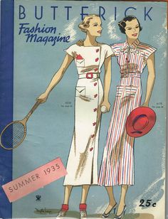 1930s Butterick Summer 1935 Fashion Magazine Pattern Book Catalog E-Book on CD #Butterick 1930s Womens Fashion, 1935 Fashion, 1930s Patterns, 30’s Fashion, 1930s Fashion Women, Vintage Fashion 1930s, 1930 Fashion, 1930's Fashion, Patron Vintage